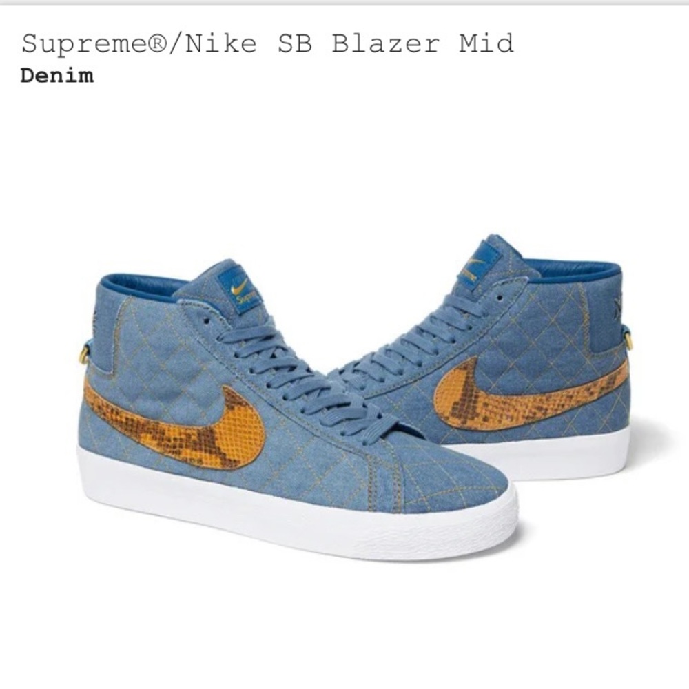 Supreme X Nike Denim Blazer Mid Size 9